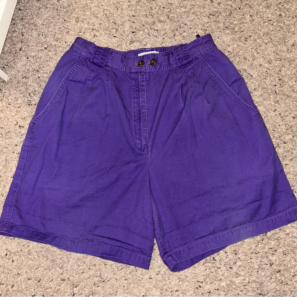 Izod Purple Cotton Shorts